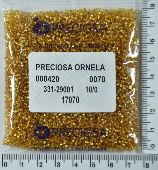 Бісер PRECIOSA №10 / 0 блискучий №17070 пакет 50 грам