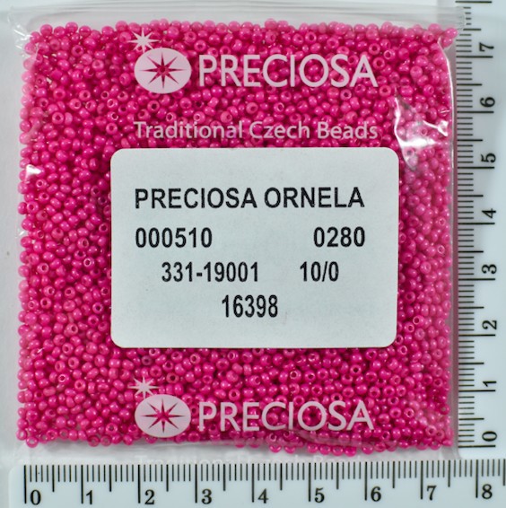 Бісер PRECIOSA №10 / 0 натурал №16398 пакет 50 грам