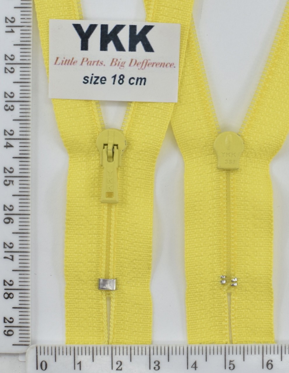 Блискавка спіраль №3 YKK Японія 18см (504) жовтий