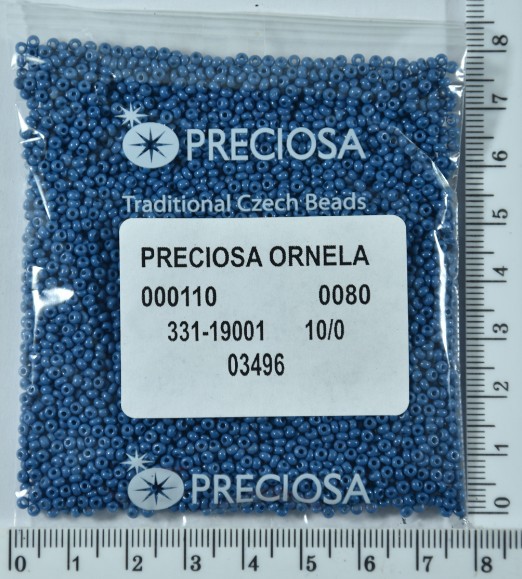 Бісер PRECIOSA №10 / 0 натур №03496 пакет 50 грам