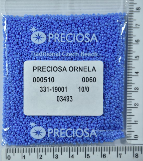 Бісер PRECIOSA №10 / 0 натур №03493 пакет 50 грам