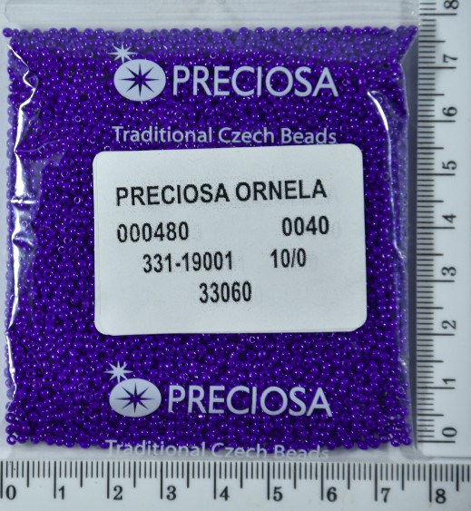 Бісер PRECIOSA №10 / 0 натурал №33060 пакет 50 грам