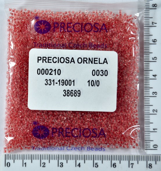 Бісер PRECIOSA №10 / 0 фарбують №38689 пакет 50 грам