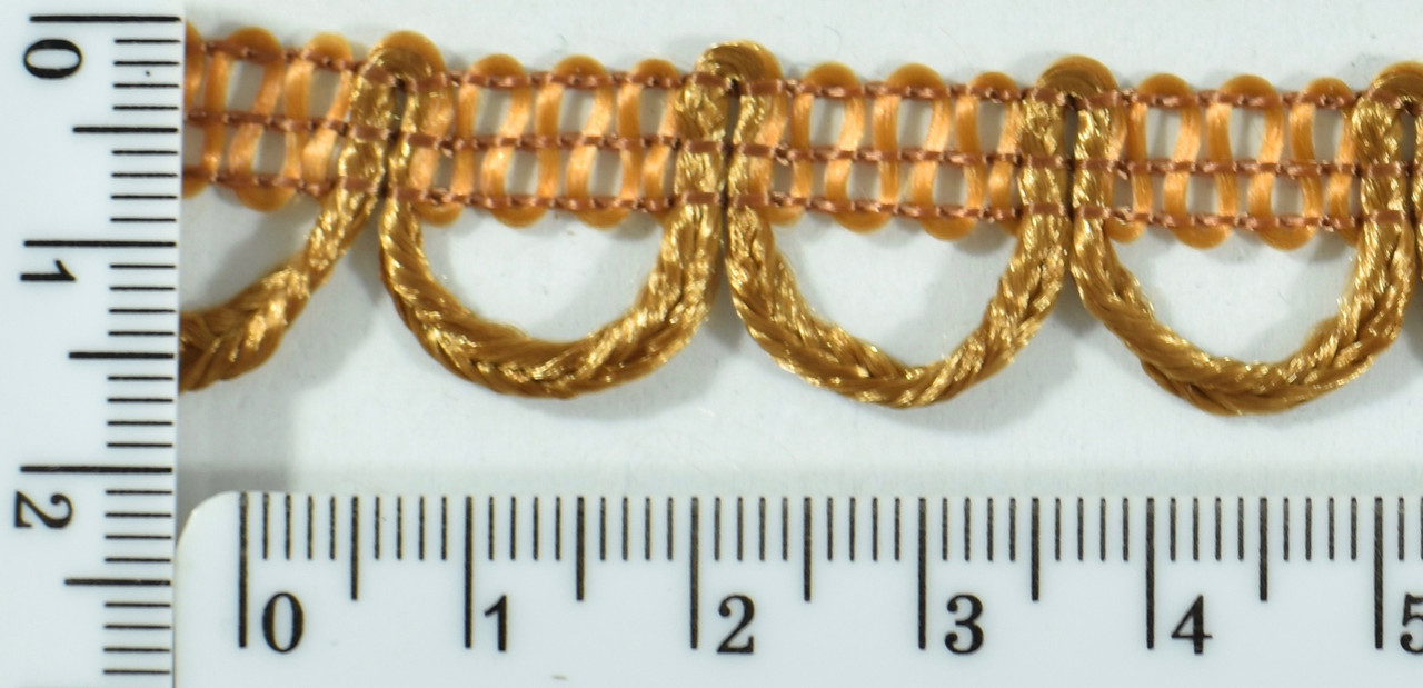 Тасьма петля шир 1,5 см св.коріч.
