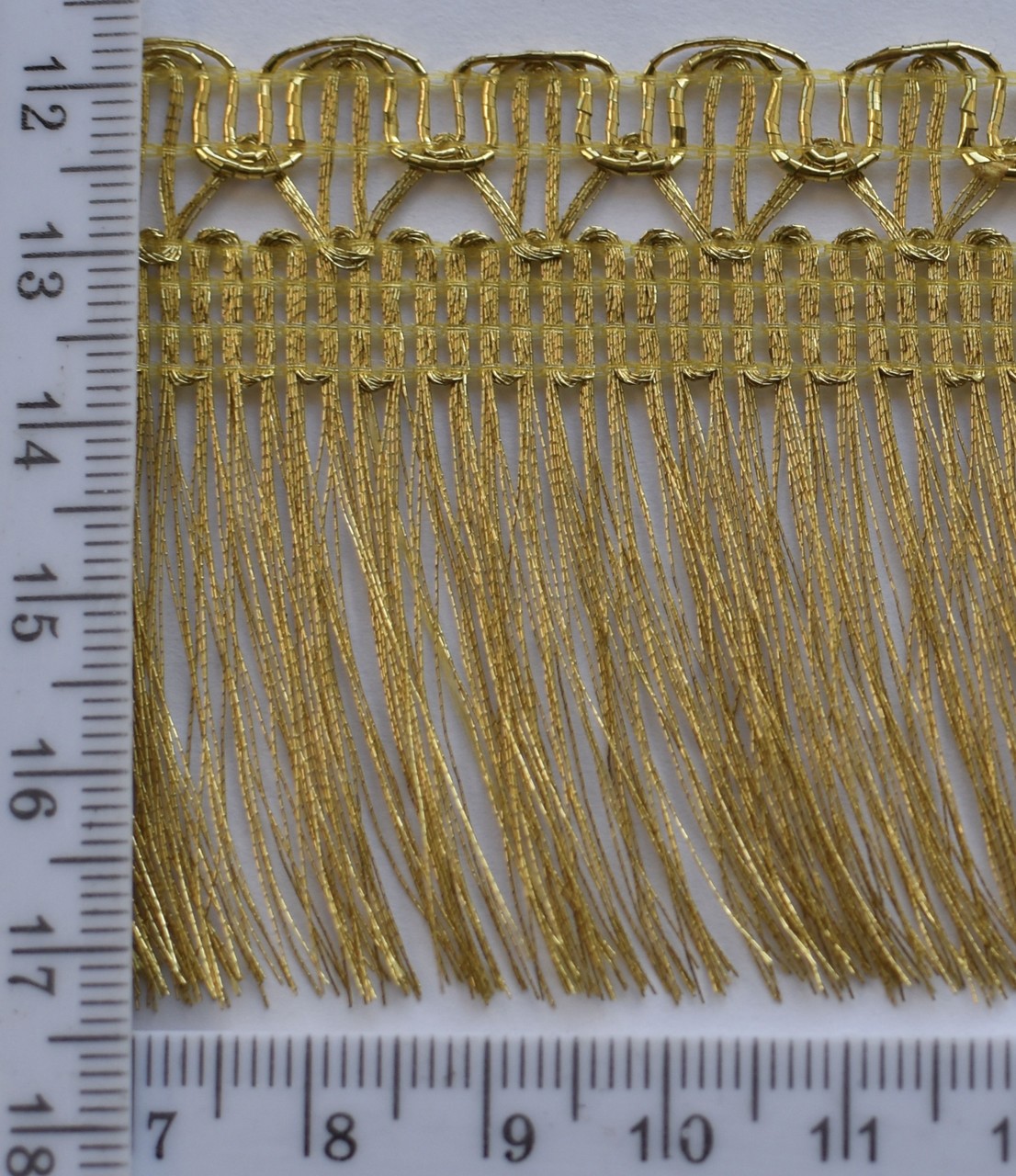 Бахрома парча шир 55мм №10439 золото,7м