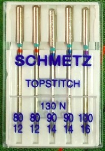Голки для отстрачіванія Topstitch асорті SCHMETZ Німеччина побут шв маш