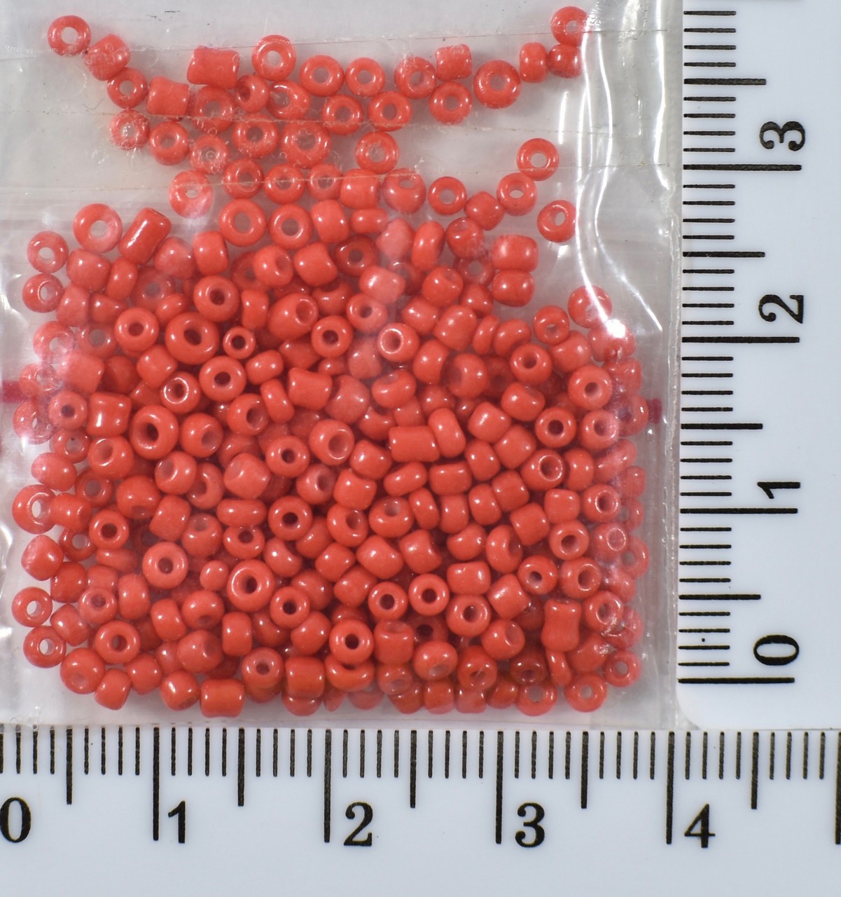 Бісер №12 однотонний 450гр бл.красн