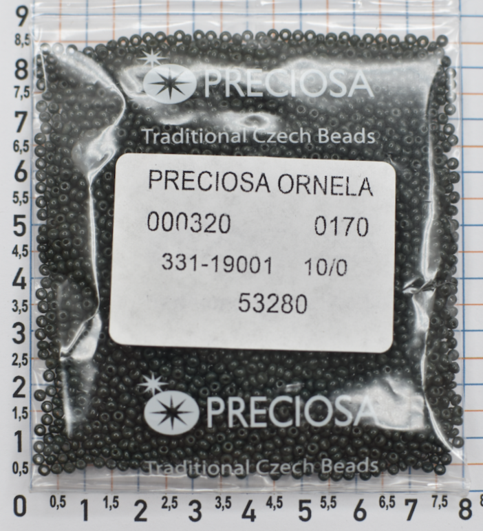 Бісер PRECIOSA № 10 / 0 натурал № 53280 пакет 50 грам