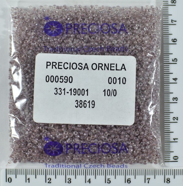 Бісер PRECIOSA №10 / 0 фарбують №38619 пакет 50 грам