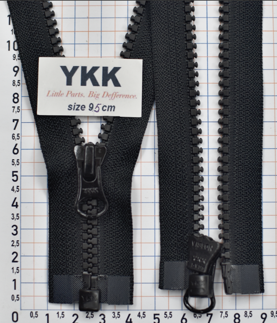 Блискавка 95см трактор № 5 YKK Японія VSC-56--DALHD- PE14  чорний (1)
