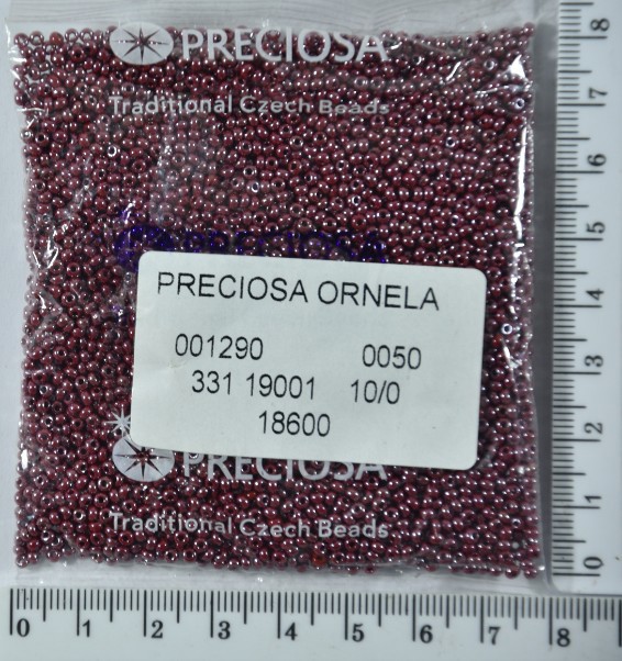 Бісер PRECIOSA №10 / 0 перлам №18600 пакет 50 грам