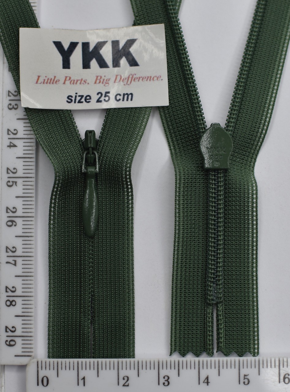Блискавка спіраль №2 YKK Японія потайна нейлон 25см (880)