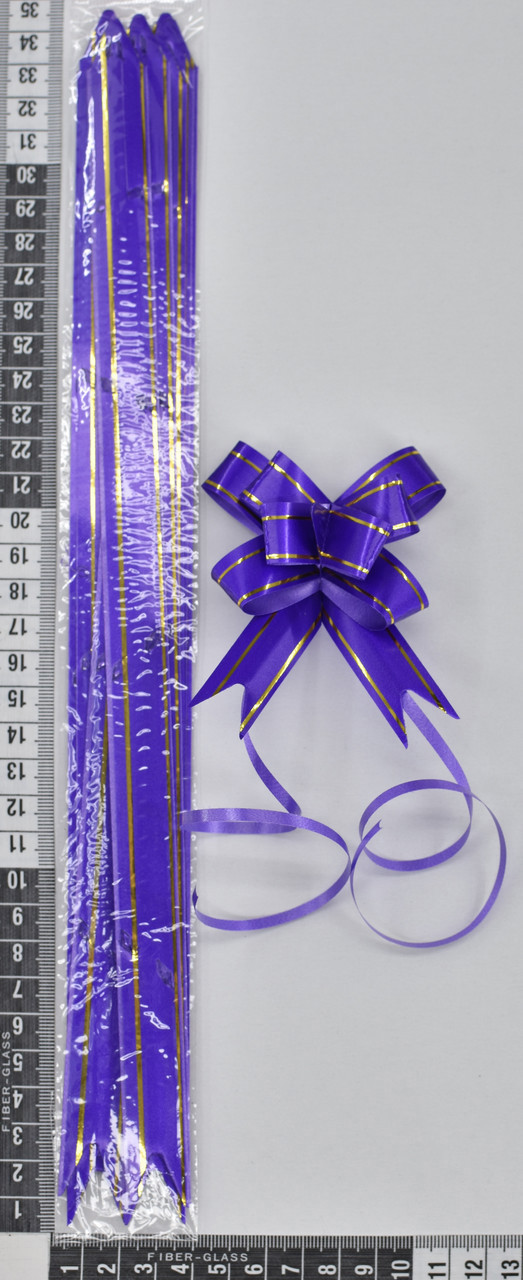 Бант зі стрічки 18мм для подарунків фиол