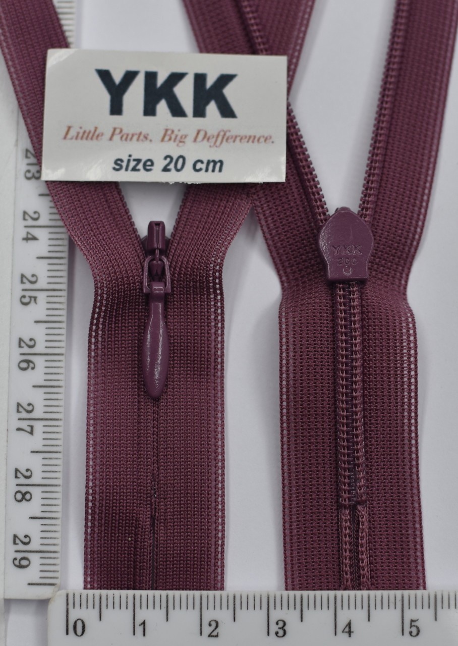 Блискавка спіраль №2 YKK Японія потайна нейлон 20см ( 285 )