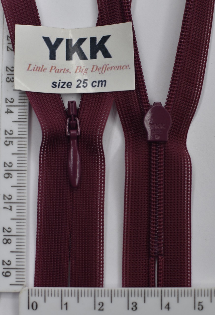 Блискавка спіраль №2 YKK Японія потайна нейлон 25см (525)