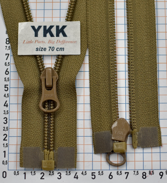 Блискавка 70см YKK Японія спіраль № 5 CIFOR-56-DALHD-E-367 беж - кайот