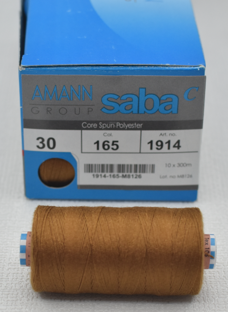 Нитка №30 (аналог 20\2) АМАNN Німеччина 300м суперякістні для шиття товстого,плотного,міцного  темно горіхов (1083)