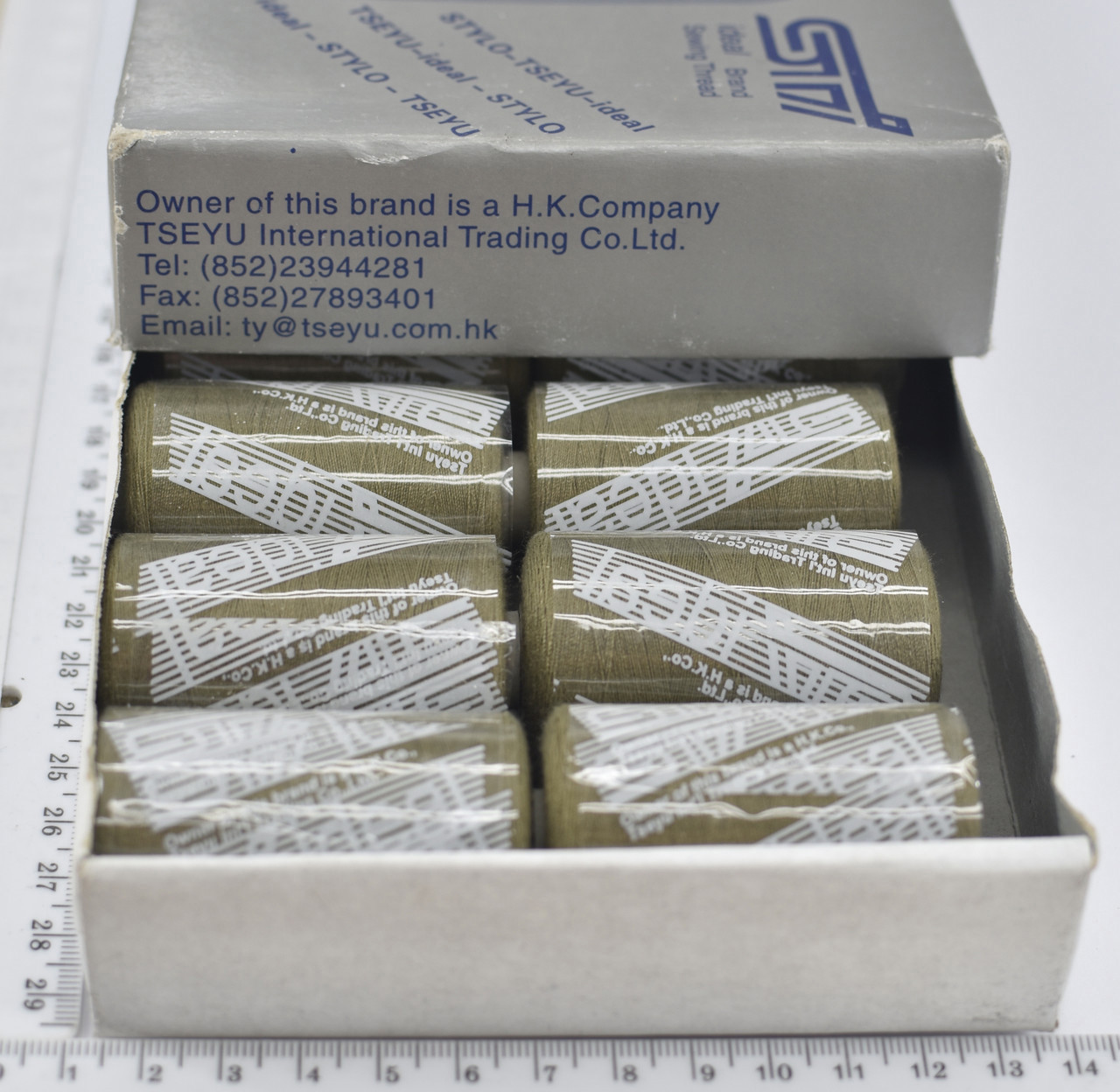 Нитка ideal поліестер № 40 /2 1000ярд (512) т. беж.