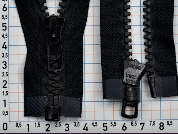 Блискавка 100см трактор №5 YKK Японія  чорний (1)