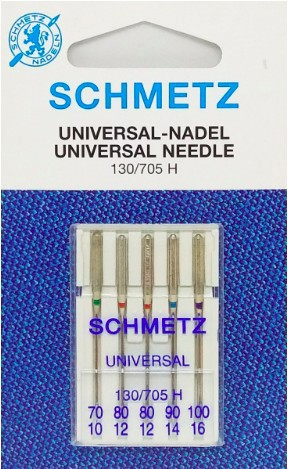 Голка асорті №70,80(2),90,100 Universal SCHMETZ  для побутових шв машин 